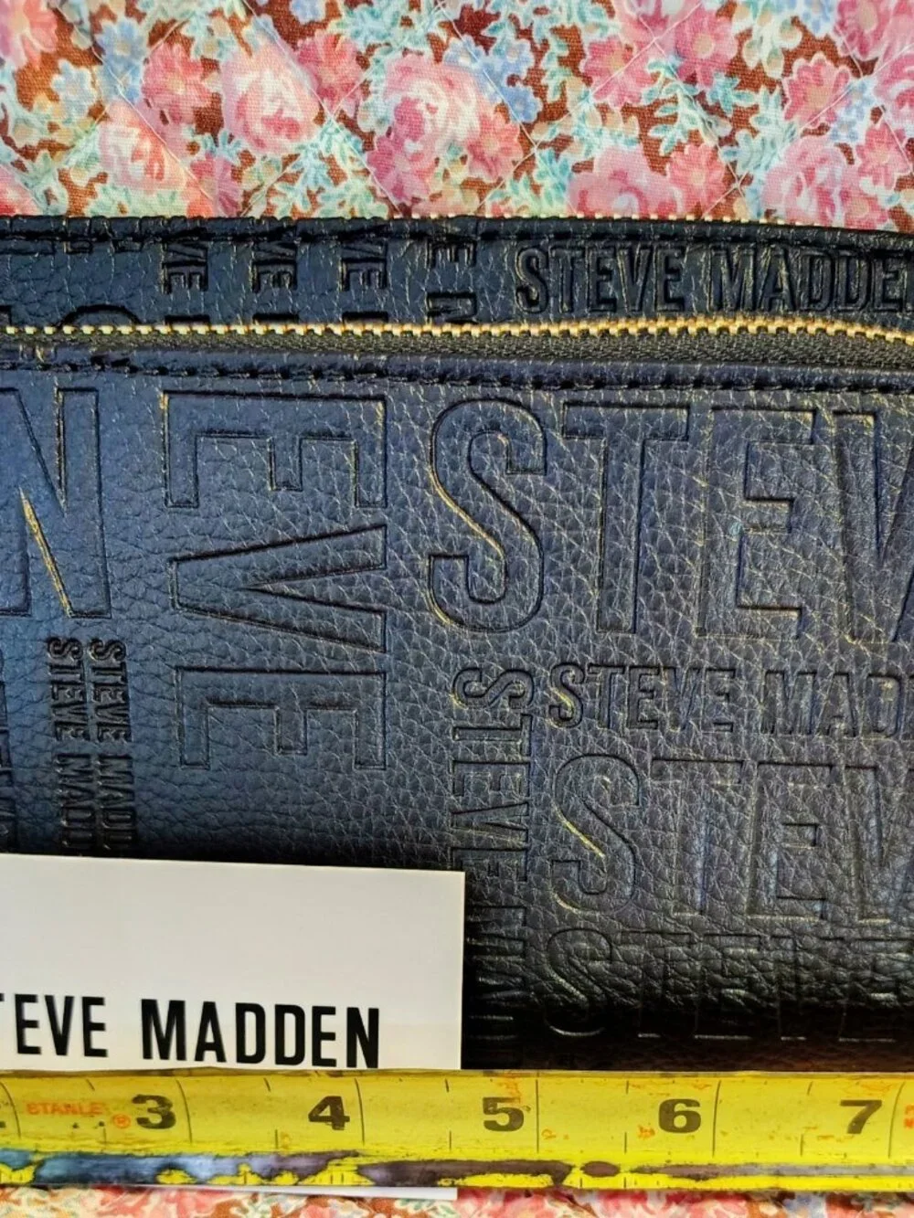 NWT Steve Madden Black Wallet Wristlet With Strap, MSRP $52